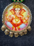 Ganesh Decorative Hanging Round Embellished Wall/Door D or