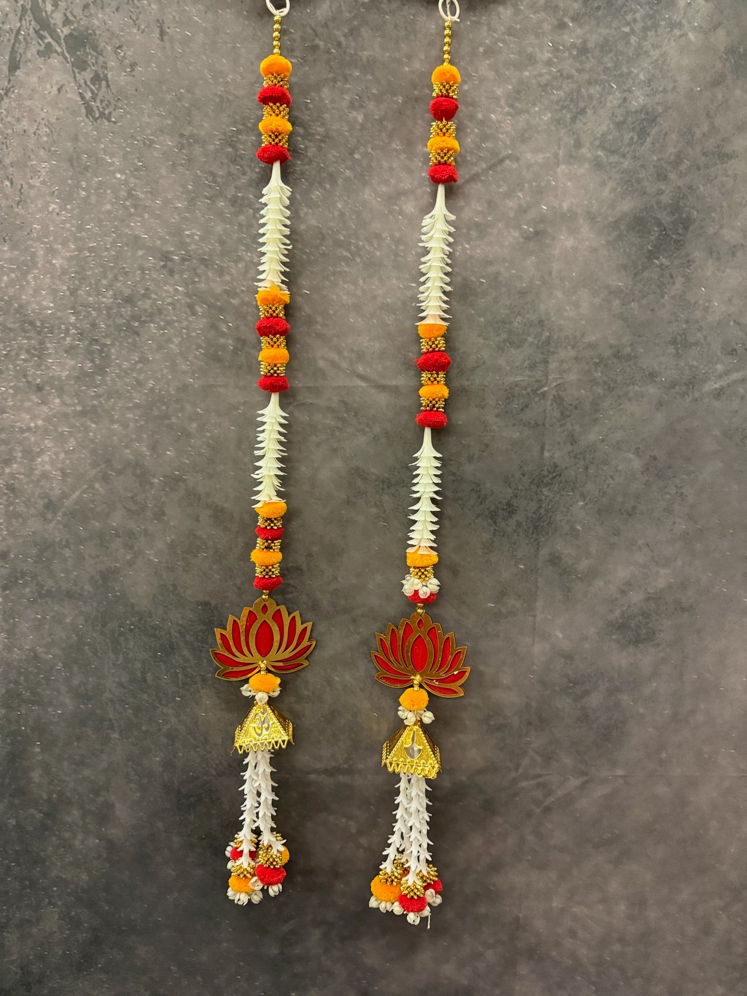 Om Lotus Pom-Pom String (Pair of 2)