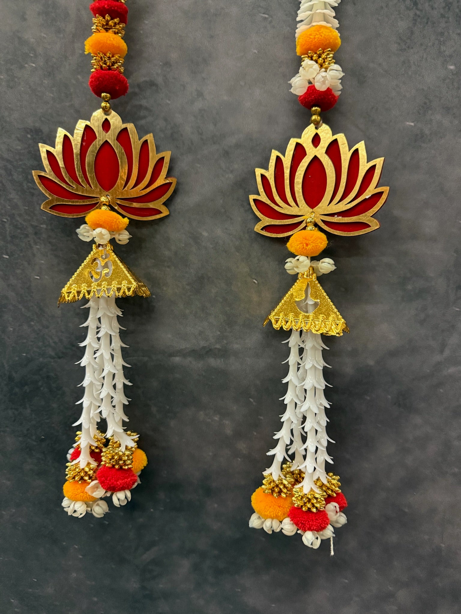 Om Lotus Pom-Pom String (Pair of 2)