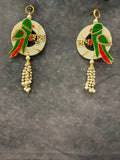 Shubh Labh Parrot Hanging Pair