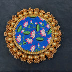 Pichwai and Brocade Double Sided Mat