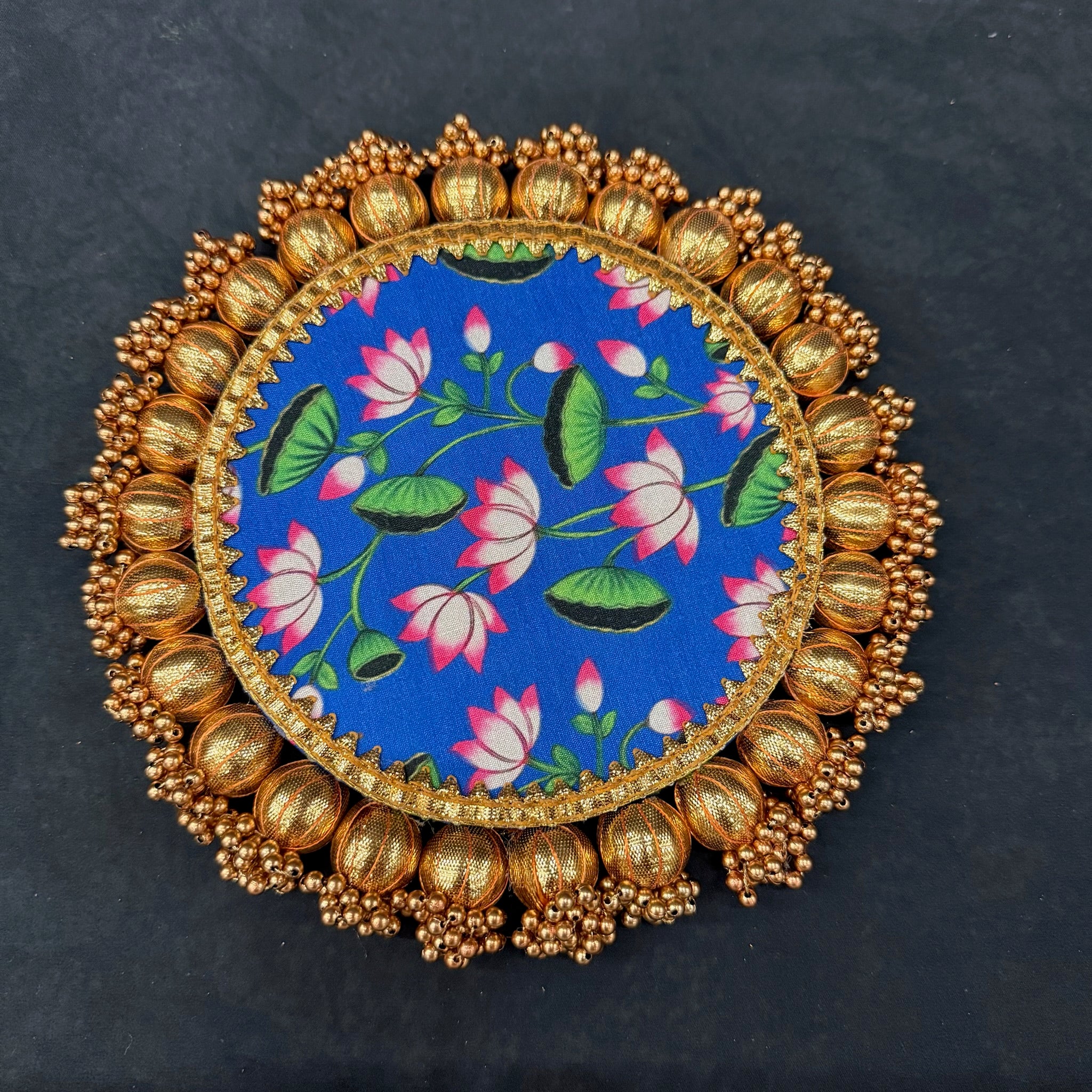Pichwai and Brocade Double Sided Mat