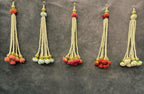 Pearl Srtings With Rose Bud Dangler
