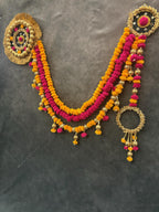 Pom Pom And Gotapatti Balls With Gota Jhaalar Toran