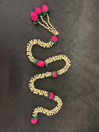 Mogra, Lotus Bud and Green Leaf String