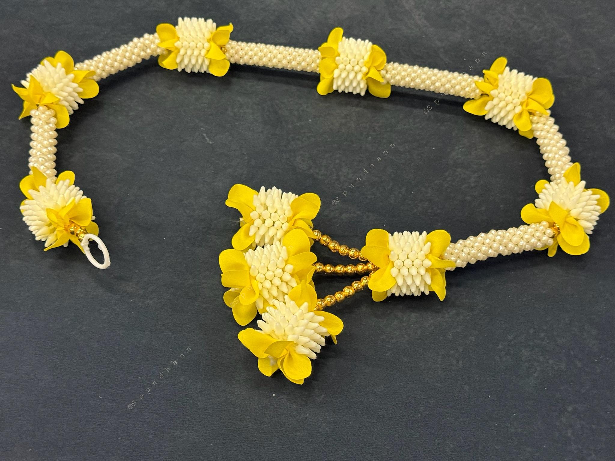 Mogra Pearl and colorful flower with Tassel