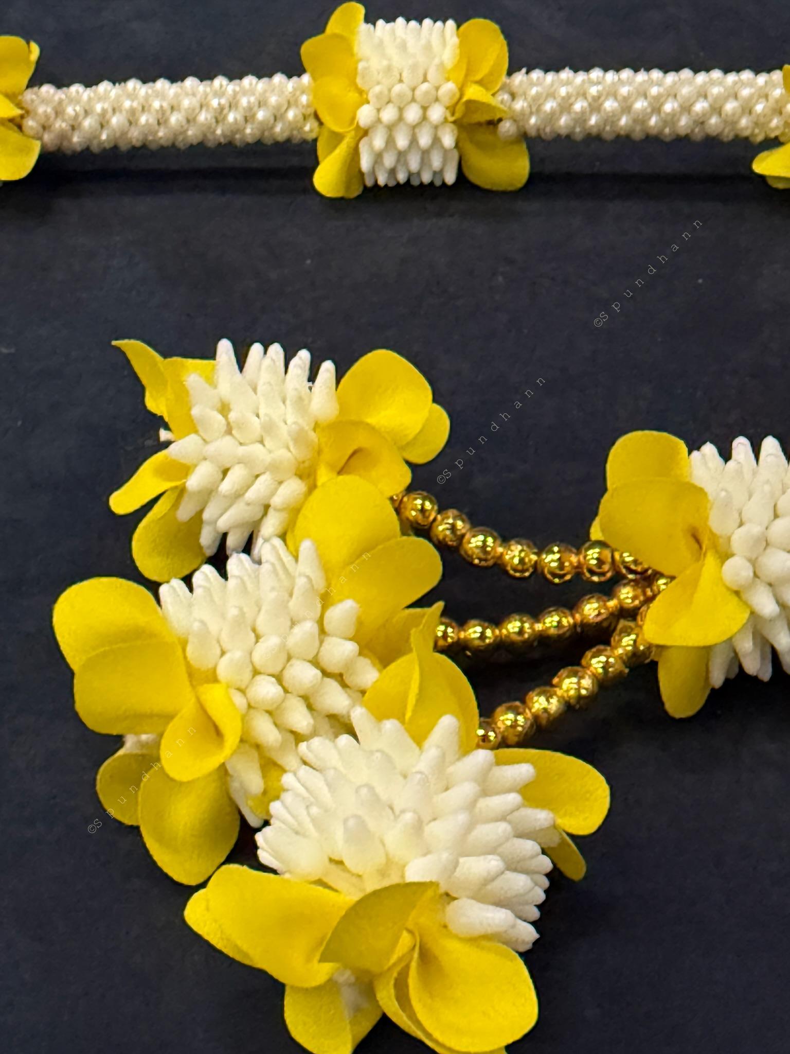 Mogra Pearl and colorful flower with Tassel