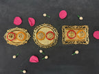 Golden Haldi Kumkum Decorative Holder