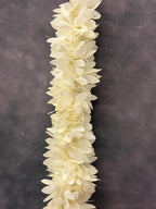 White Chameli String with Gold Drop