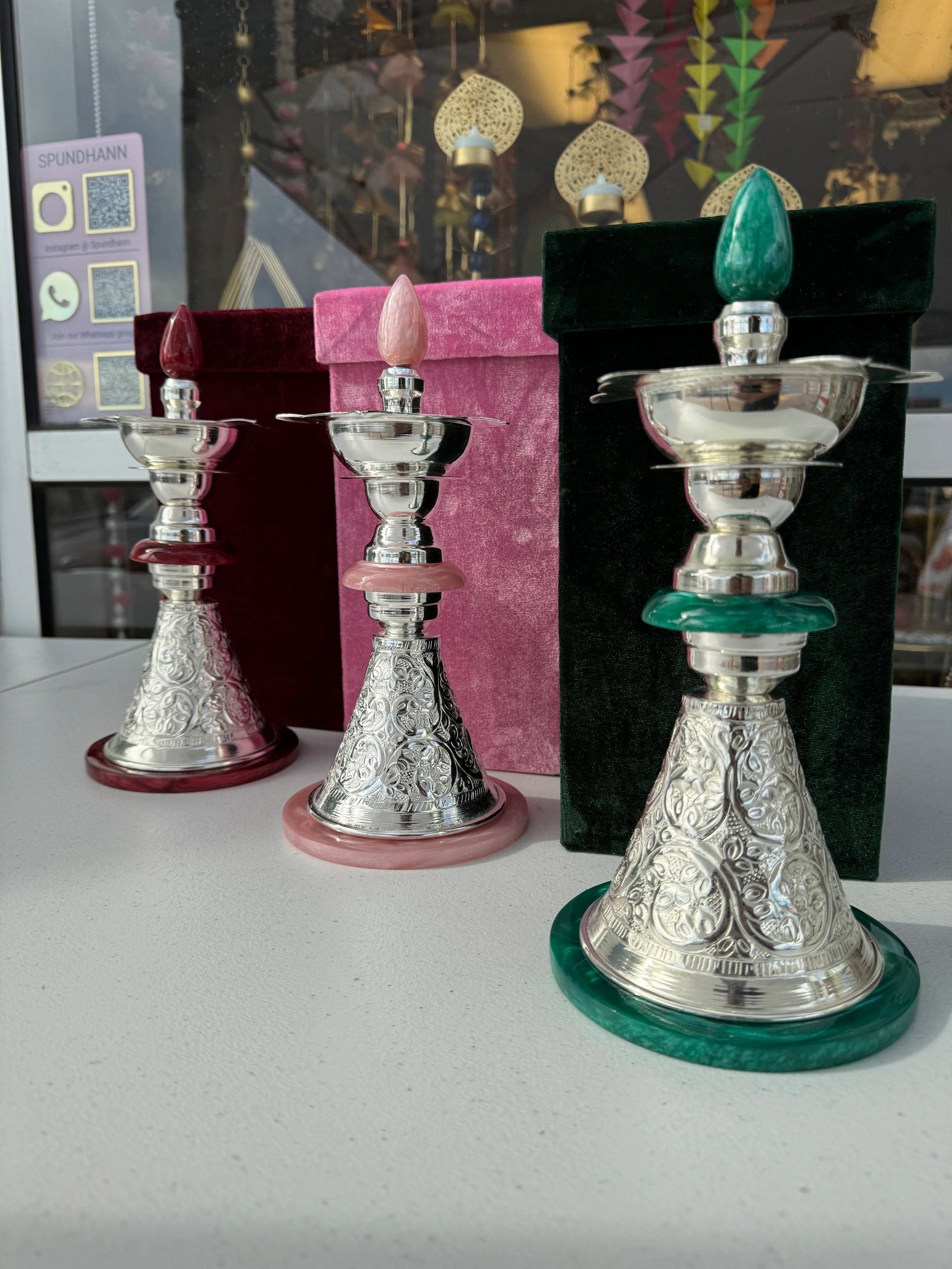 German Silver Samai (Lamp)