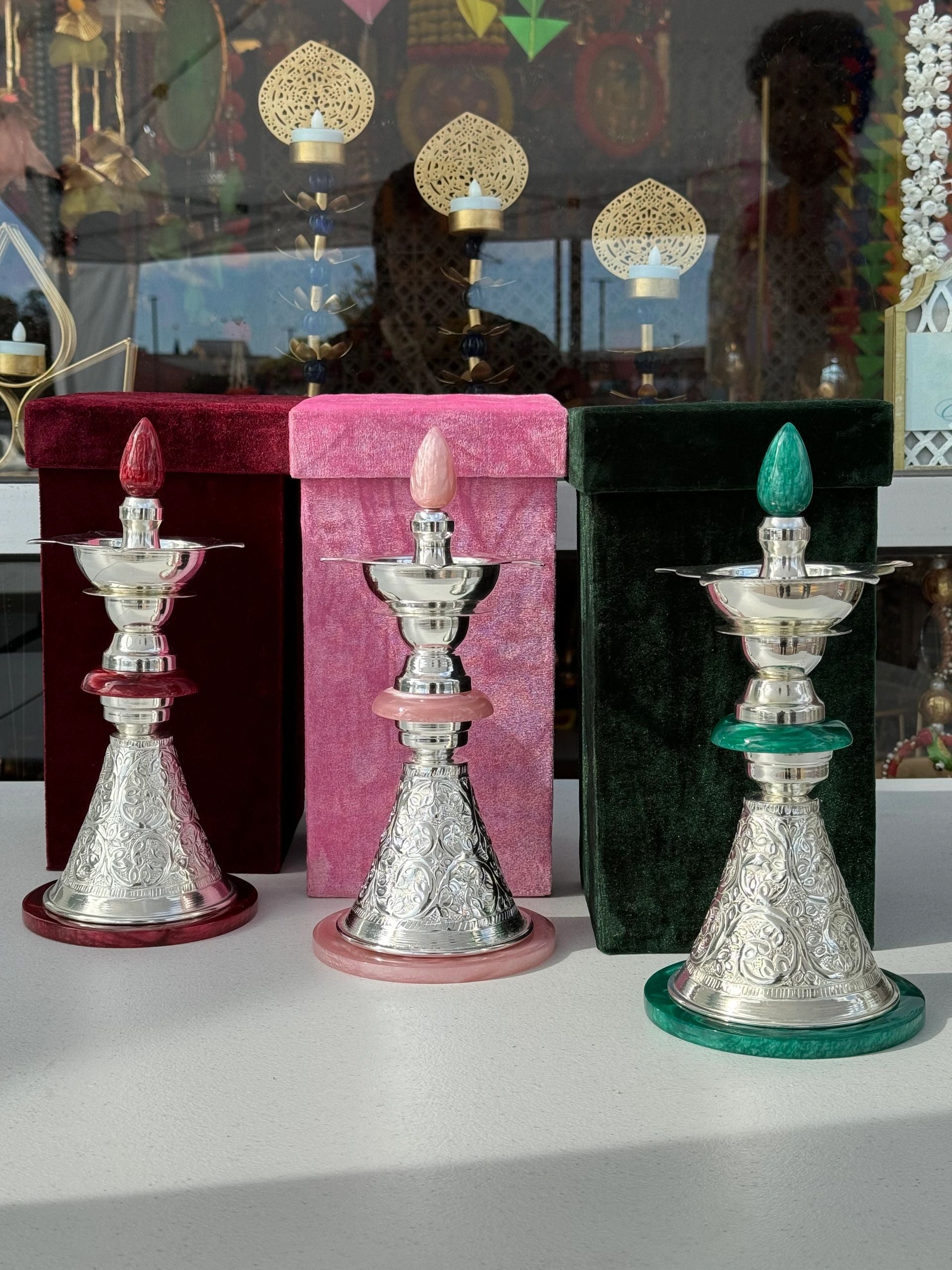 German Silver Samai (Lamp)