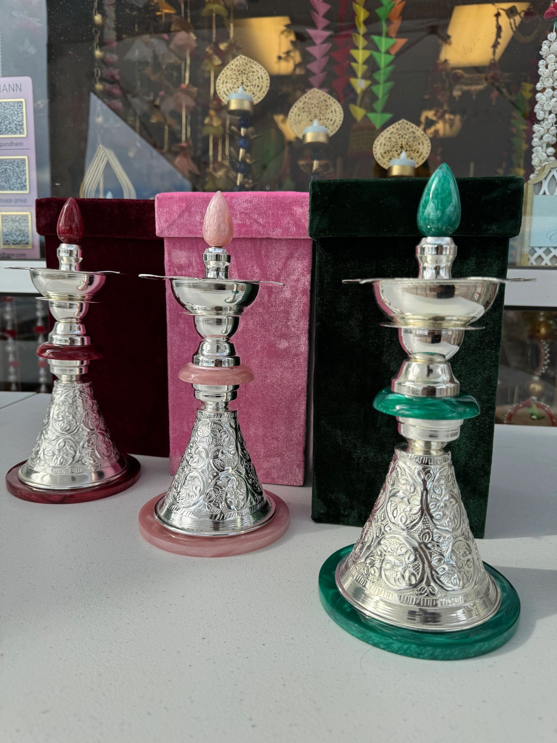 German Silver Samai (Lamp)