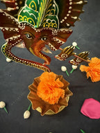 Flute Ganesha Tea Light Holder