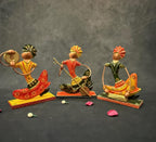 Vibrant Tribal Musician Decor Set 3 Pieces