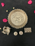 German Silver Pooja Thali Set