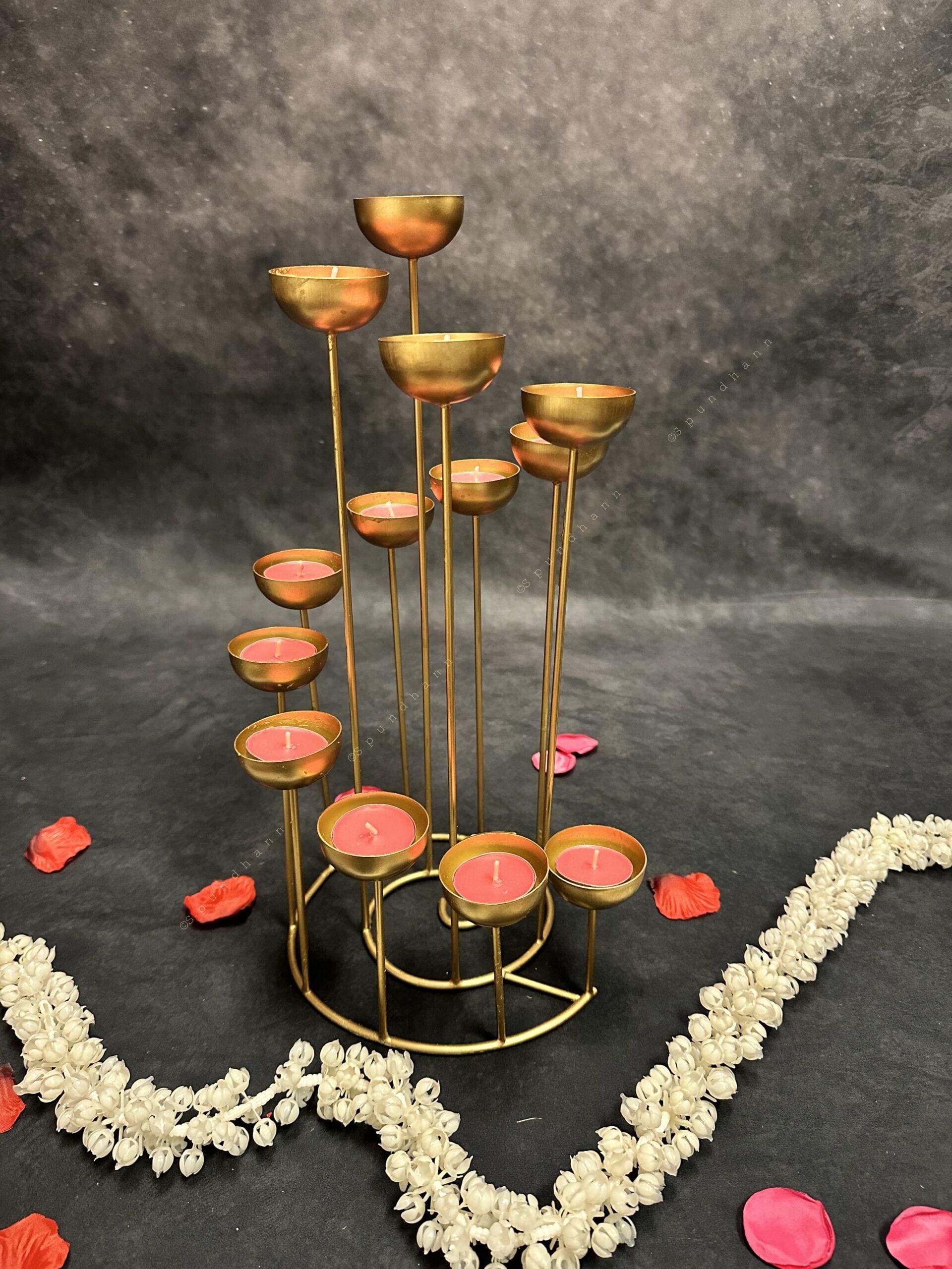 Dazzling Tree Trunk Multi Tea Light Holder