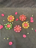 Mirror and Beaded Ball Tealight Holder
