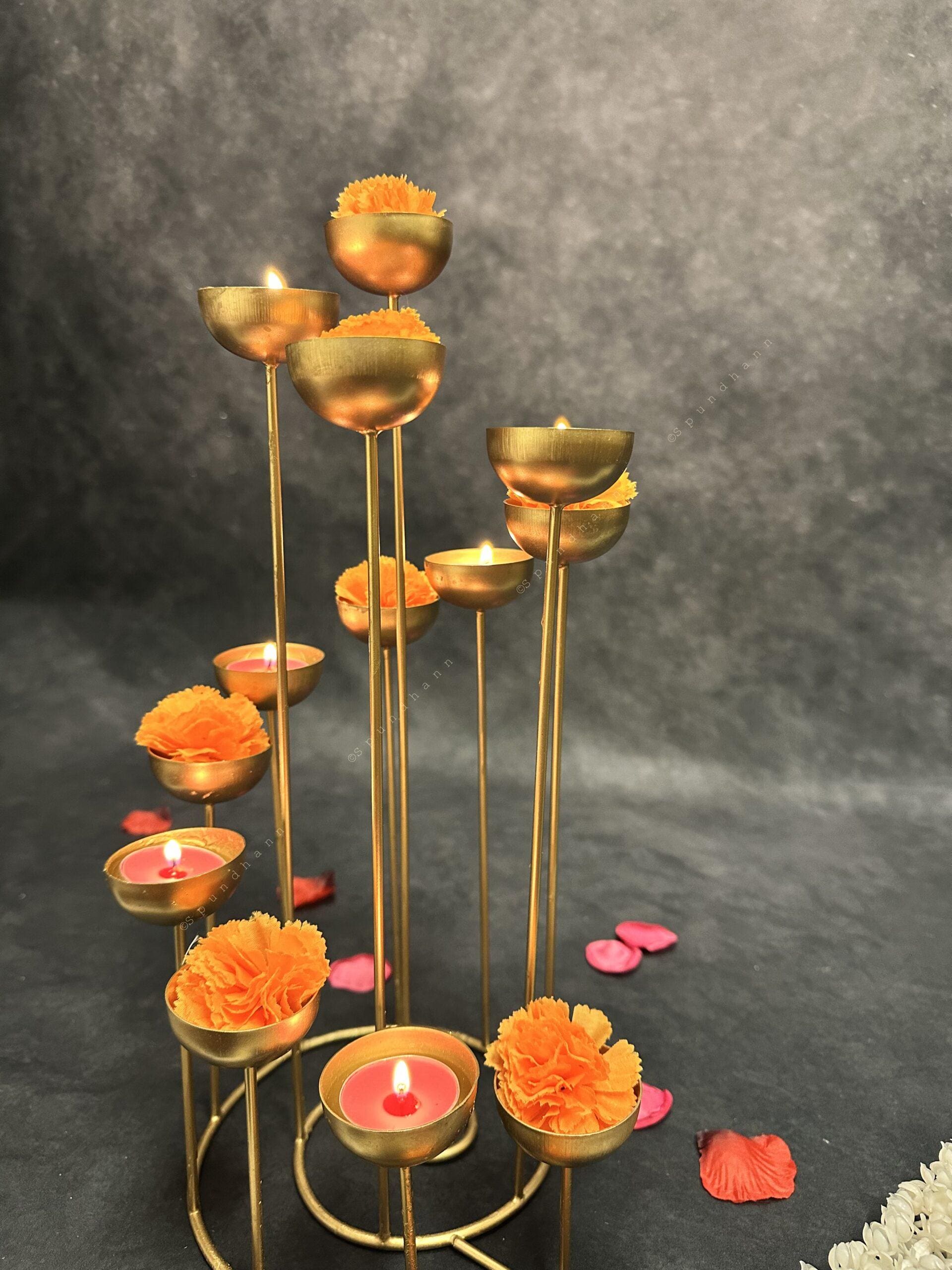 Dazzling Tree Trunk Multi Tea Light Holder