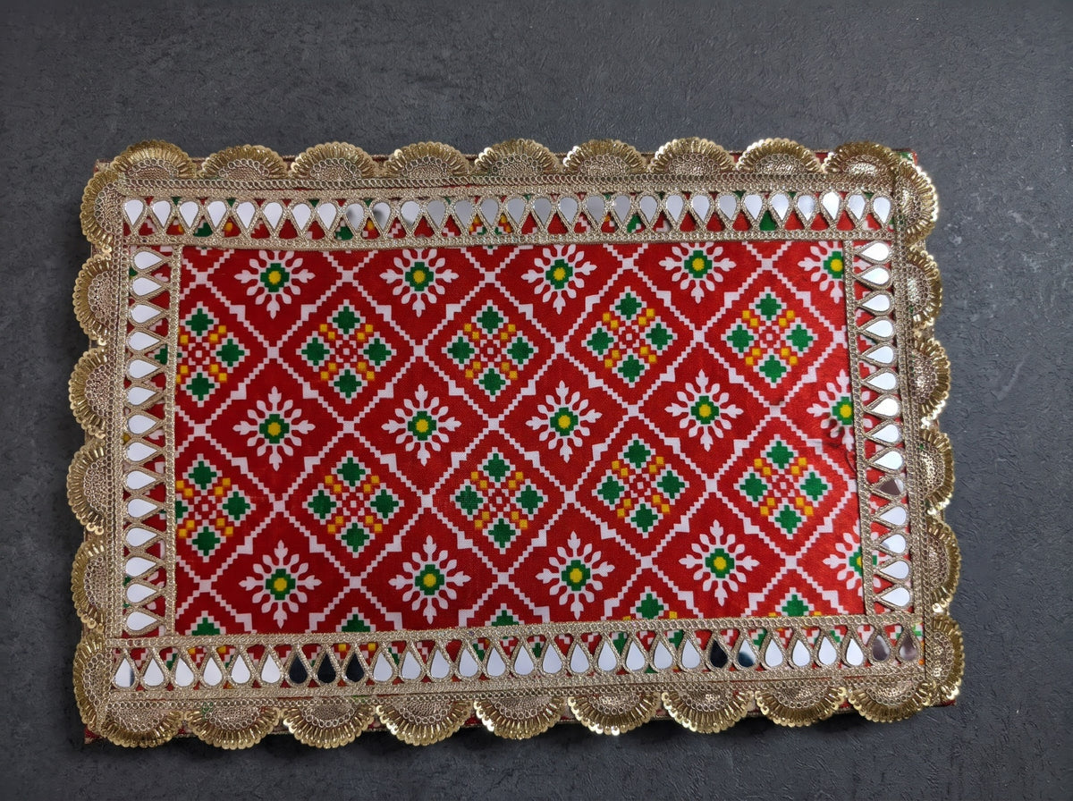 Divine Patola Halo and Chowki Aasan Set