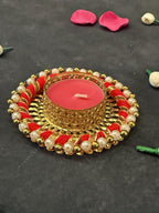 Bangle Tealight Holder with Pearls