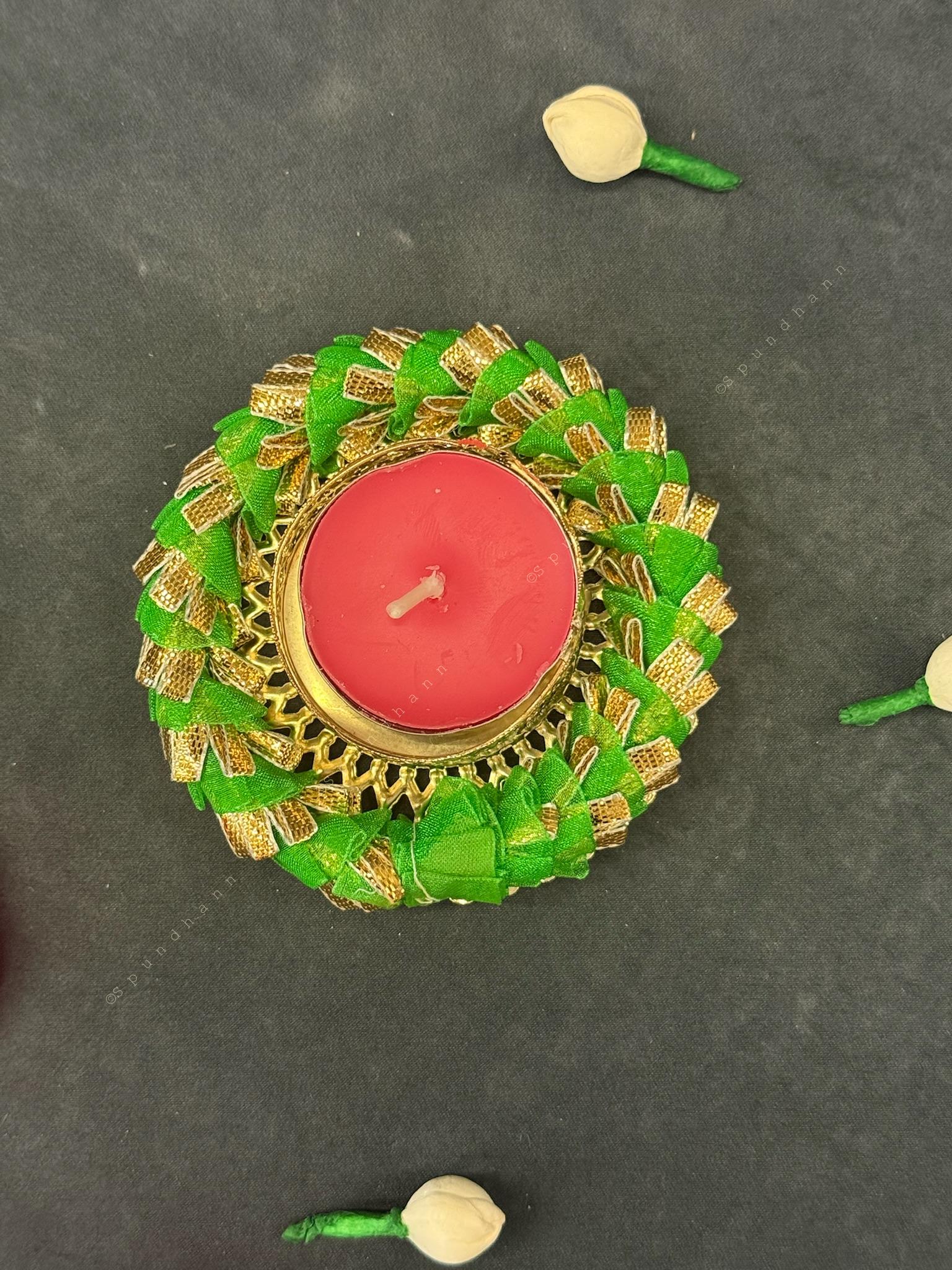 Colorful Gotapatti Bangle Tea Light Holder