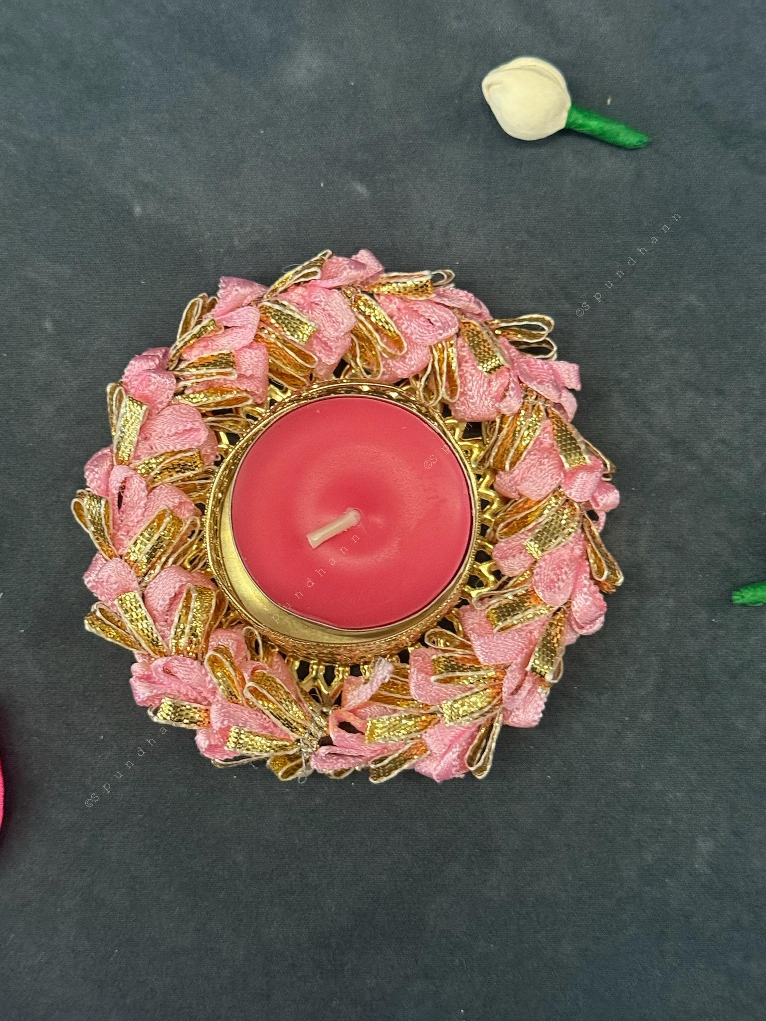 Colorful Gotapatti Bangle Tea Light Holder