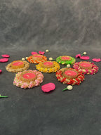 Colorful Gotapatti Bangle Tea Light Holder