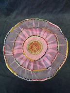 Gotapatti and Net Design Thaal Cover with Net Potli