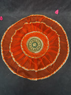 Gotapatti and Net Design Thaal Cover with Net Potli