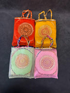 Gotapatti and Net Design Thaal Cover with Net Potli
