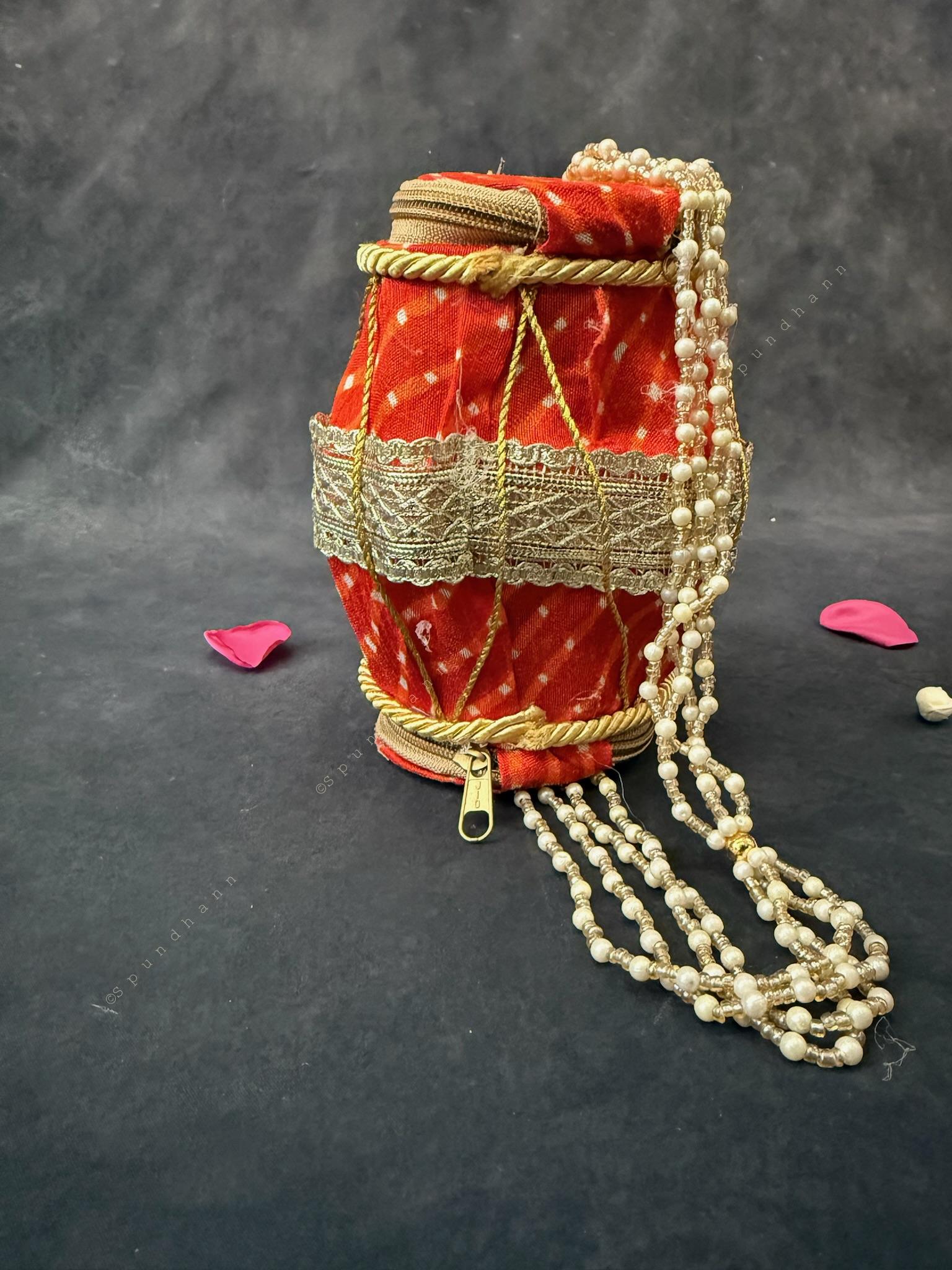 Decorative Dholki shape Purse