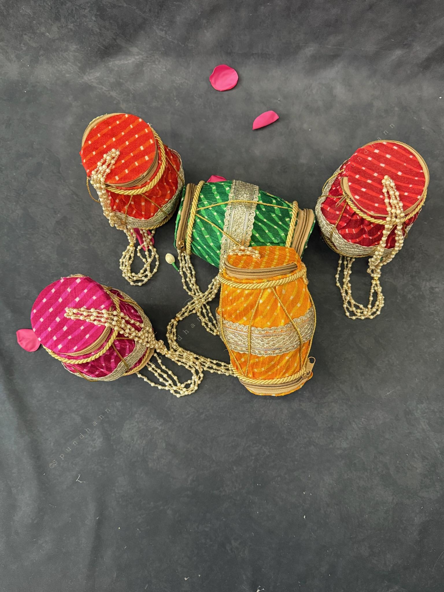 Decorative Dholki shape Purse