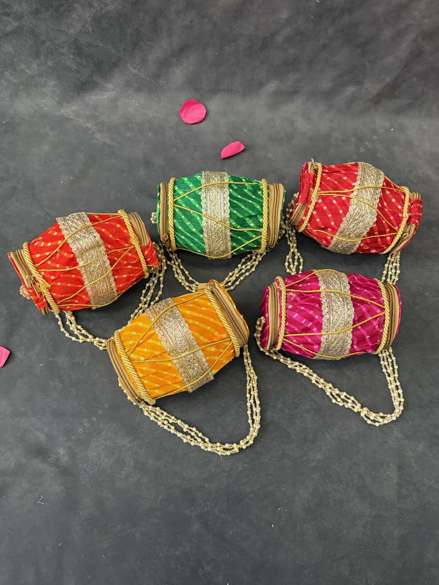 Decorative Dholki shape Purse
