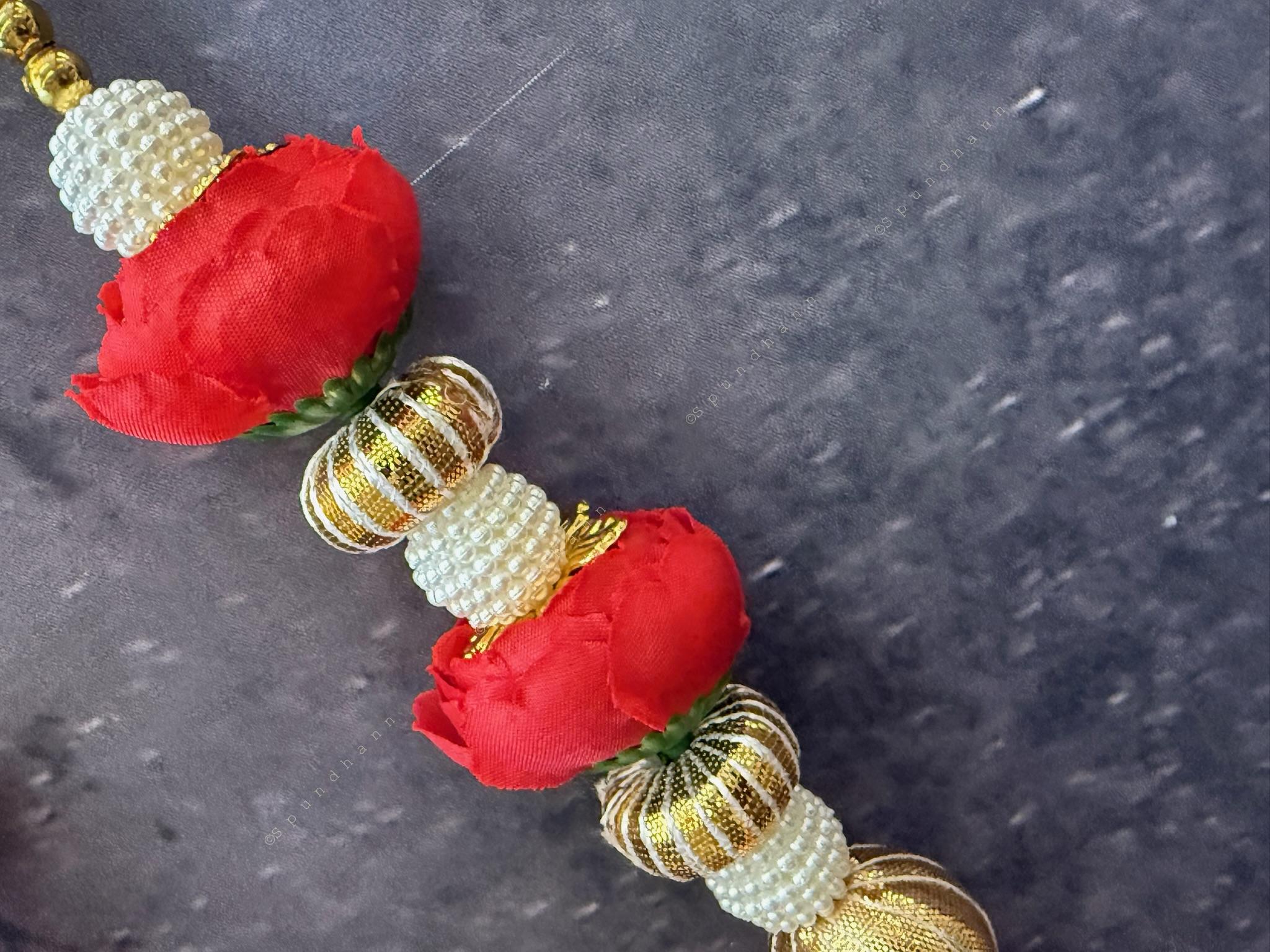 Rose Pearl and Gota Dangler with Tassel