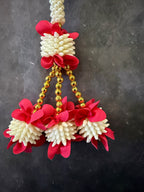 Mogra Pearl and colorful flower with Tassel