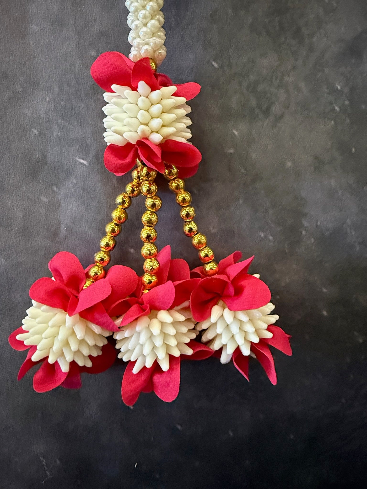 Mogra Pearl and colorful flower with Tassel
