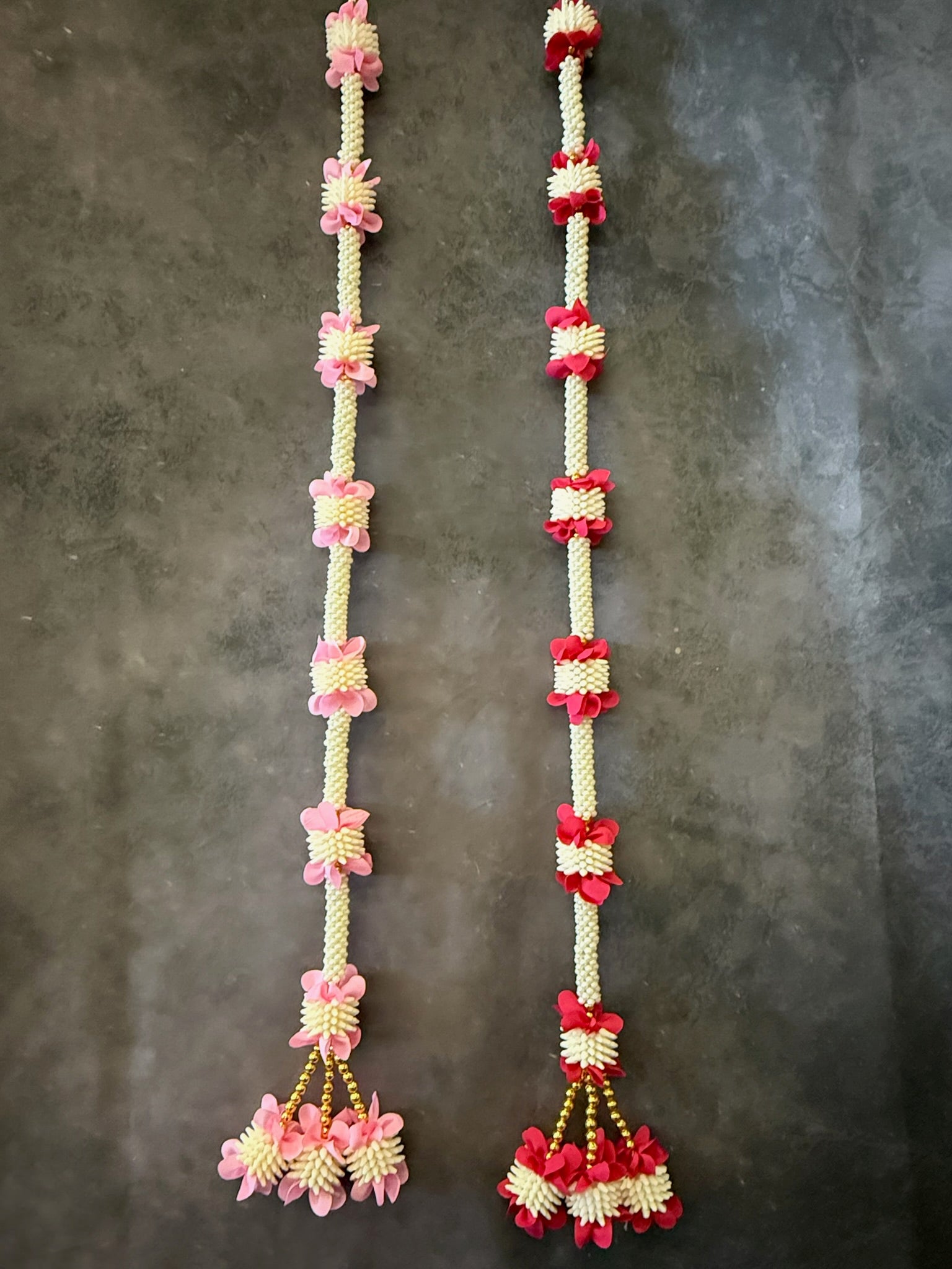 Mogra Pearl and colorful flower with Tassel