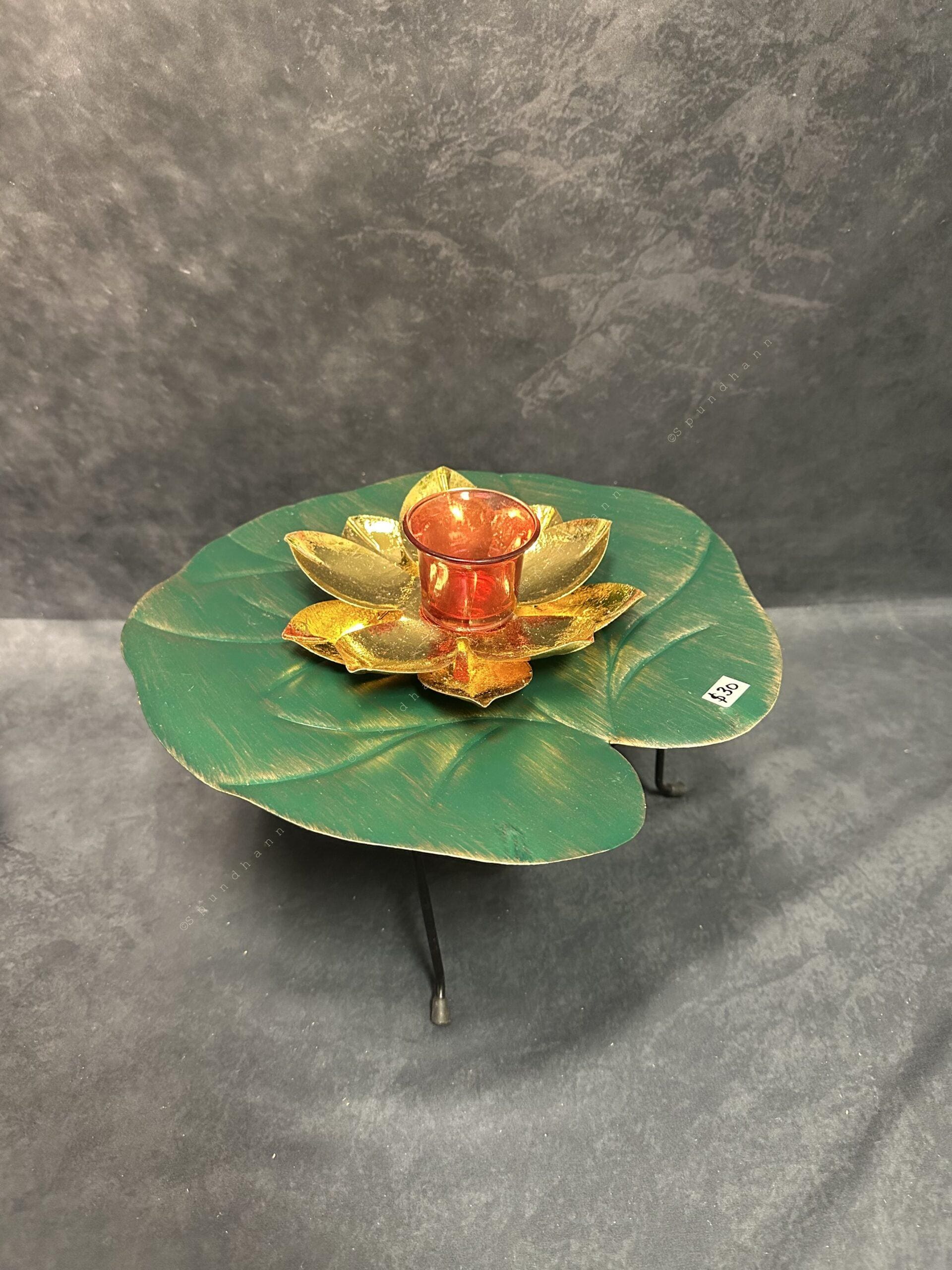 Lotus Leaf Tray (with stand) for Lotus Tea Light holder