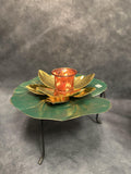 Lotus Leaf Tray (with stand) for Lotus Tea Light holder