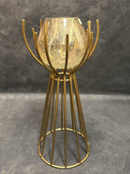 Tree Trunk and Nest Lotus Standing Tea Light Holder