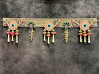 Evil Eye With Rose Fabric Pearl Toran