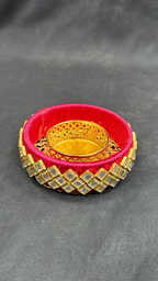Broad Kundan Tea Light Holder