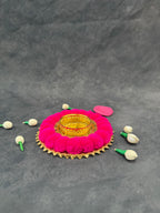 Pom Pom Tea Light Holder