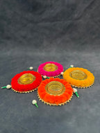 Pom Pom Tea Light Holder