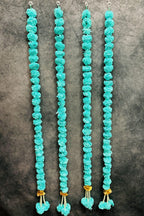 Marigold String With Pearl and Gota Bead Tassel Pack of 4