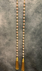 Bead Strings and Gold String with Same color Tassel