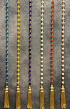 Bead Strings and Gold String with Same color Tassel