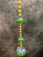 Lotus and Leaf with Gota Bead String