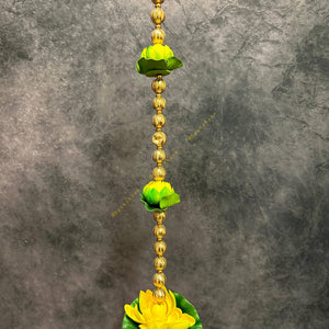 Lotus and Leaf with Gota Bead String