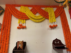 Double Loop Marigold Lemon and Orange Toran
